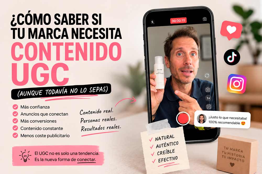 Contenido UGC para marcas y anuncios en redes sociales